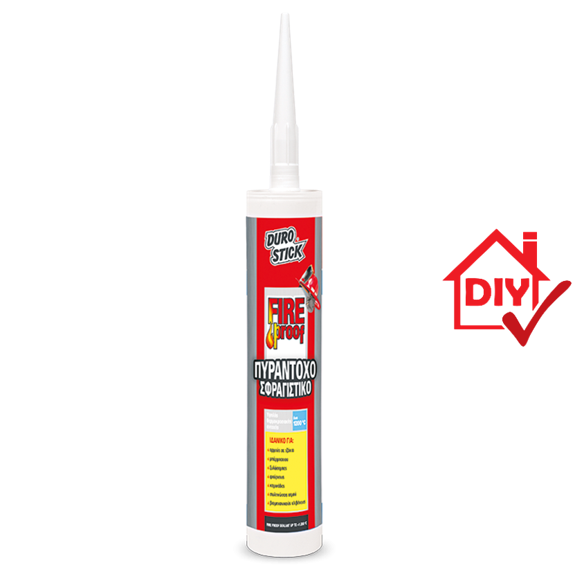 Durostick Fireproof Πυράντοχο σφραγιστικό έως +1.200°C 280ml