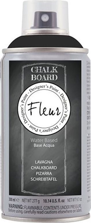 Σπρέι Χρώματος Μαυροπίνακα Νερού . Fleur Chalk Board 300ml 