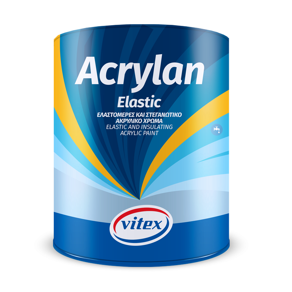 ACRYLAN  ELASTIC VITEX . ΕΛΑΣΤΟΜΕΡΕΣ ΑΚΡΥΛΙΚΟ ΣΤΕΓΑΝΩΤΙΚΟ ΧΡΩΜΑ  ΛΕΥΚΟ.