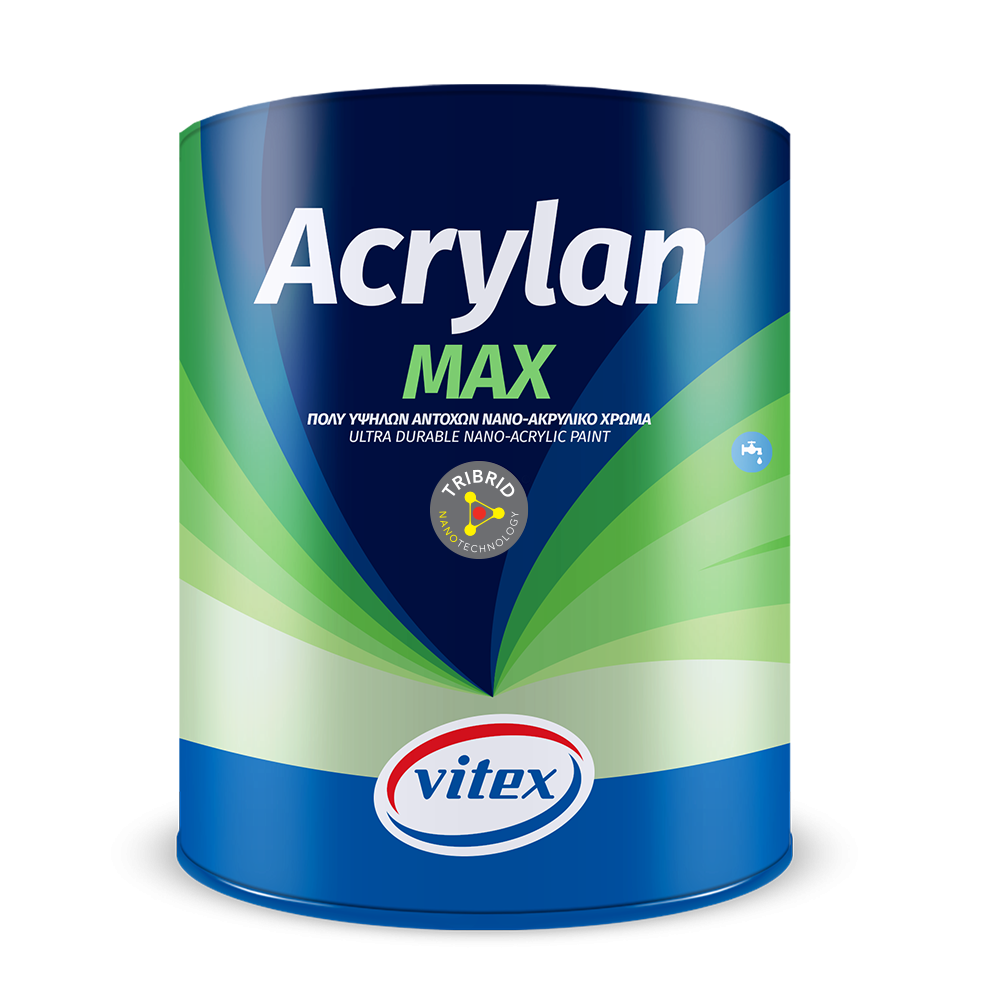 ACRYLAN MAX . ΑΚΡΥΛΙΚΟ ΧΡΩΜΑ NANO ΠΡΟΣΤΑΣΙΑΣ .