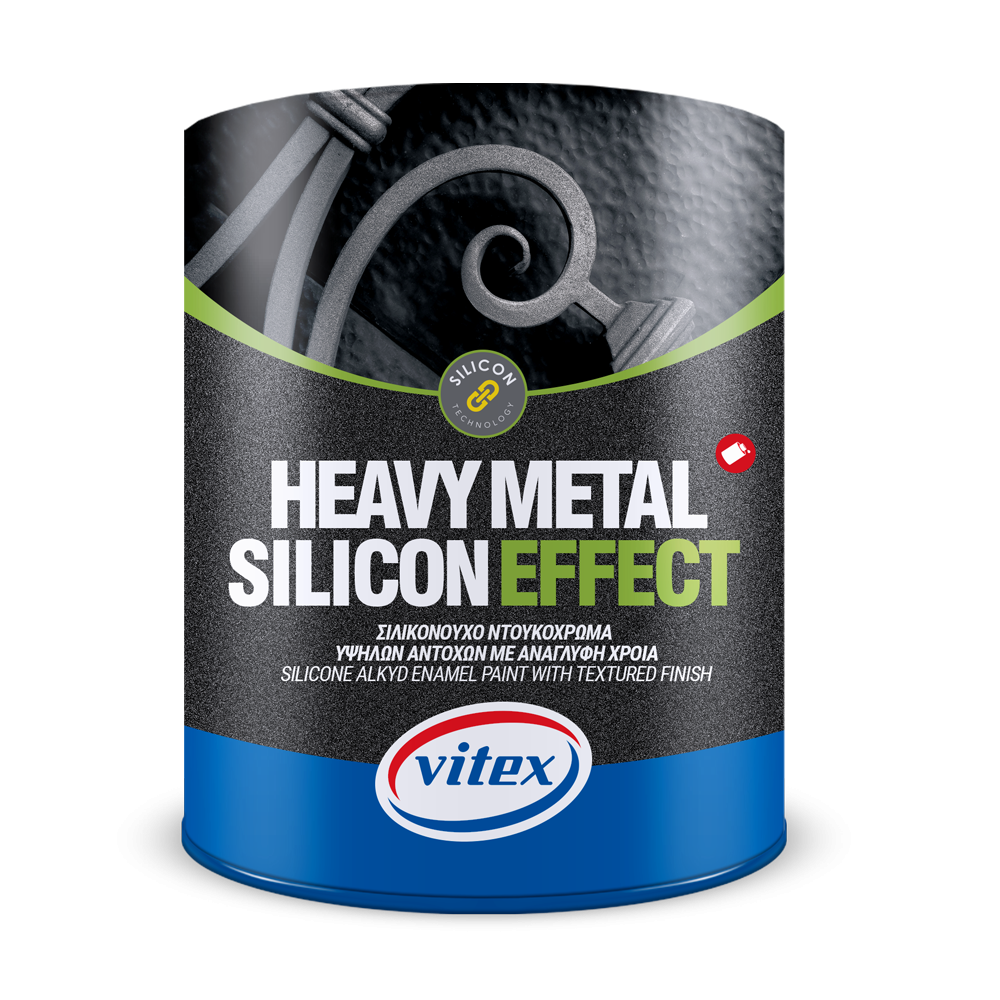  Heavy Metal Silicon Effect Vitex . Βερνικόχρωμα Ανάγλυφης Χροιάς . ΣΙΛΙΚΟΝΟΥΧΟ ΝΤΟΥΚΟΧΡΩΜΑ ΔΙΑΛΥΤΟΥ . / Graphite