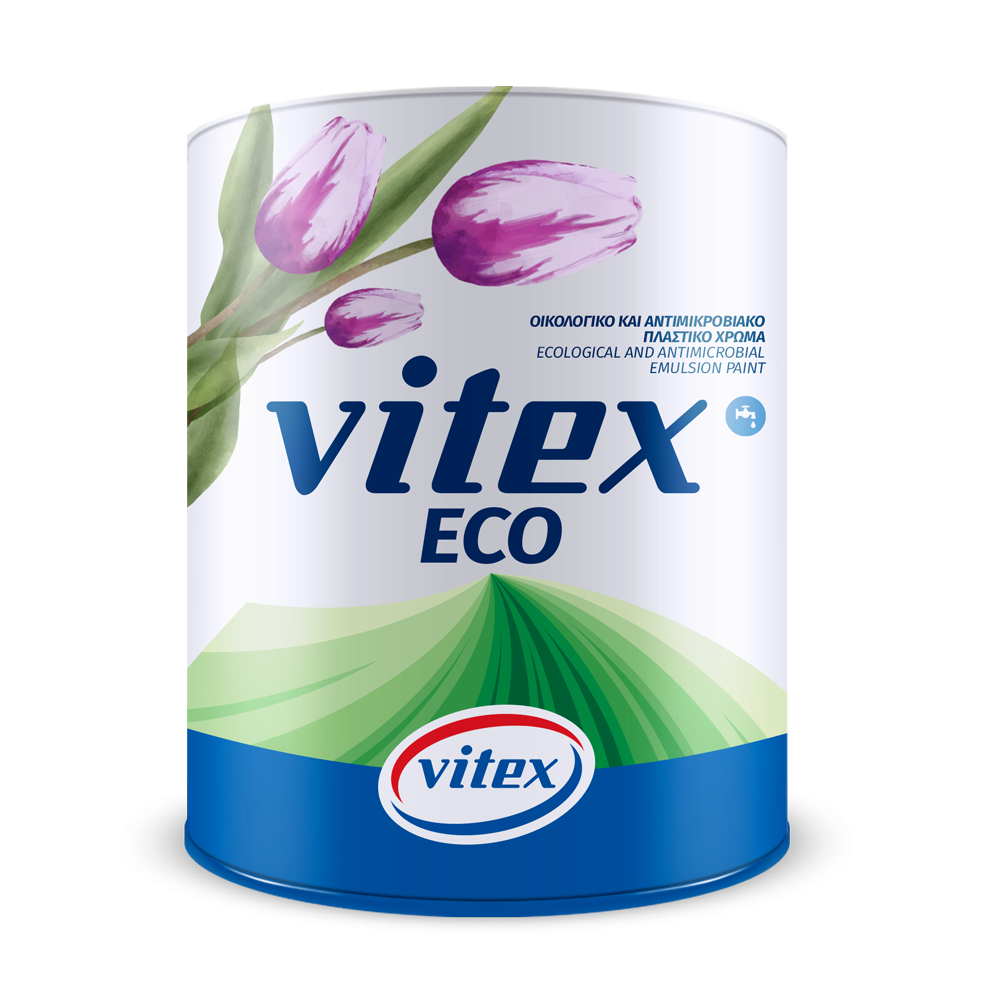 VITEX  ECO ΛΕΥΚΟ . ΟΙΚΟΛΟΓΙΚΟ , ΑΝΤΙΜΙΚΡΟΒΙΑΚΟ ΠΛΑΣΤΙΚΟ ΧΡΩΜΑ ΜΕ ΕΞΑΙΡΕΤΙΚΗ ΑΝΤΟΧΗ ΣΤΟ ΣΥΧΝΟ ΠΛΥΣΙΜΟ .