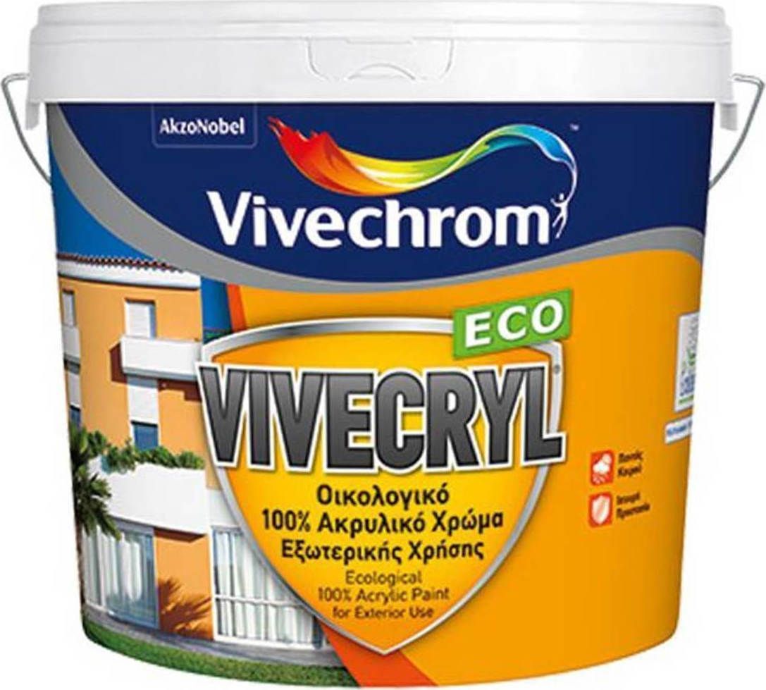 Vivechrom Vivecryl Eco . ΑΚΡΥΛΙΚΟ ΟΙΚΟΛΟΓΙΚΟ ΧΡΩΜΑ ΕΞΩΤΕΡΙΚΗΣ ΧΡΗΣΗΣ .