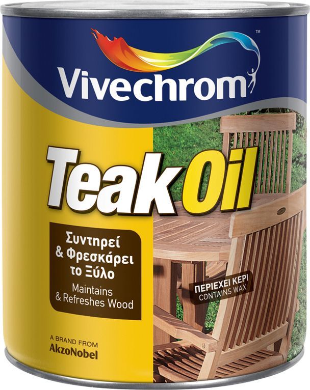 Vivechrom Teak Oil 0.75lt Διάφανο