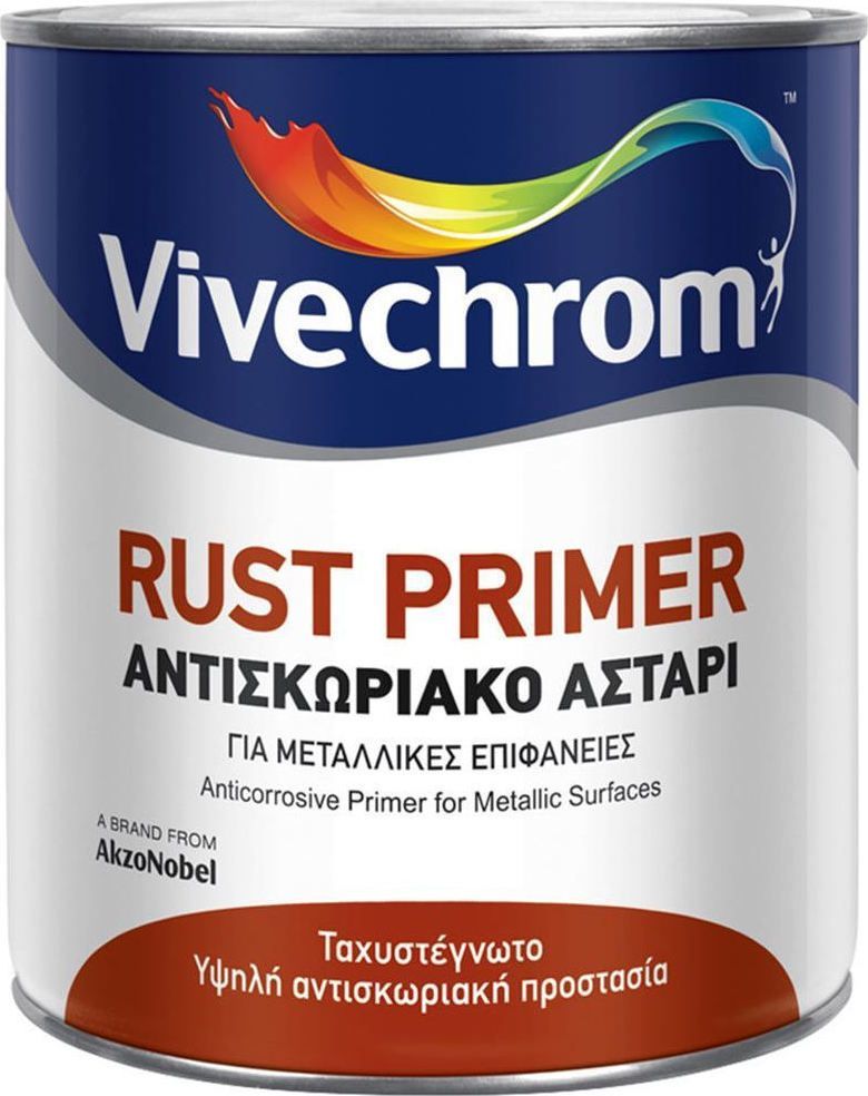 Vivechrom Rust Primer . Tαχυστέγνωτο ισχυρότατο αντισκωριακό αστάρι .