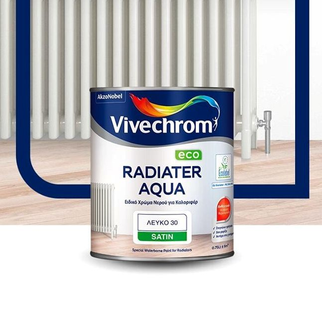 RADIATER AQUA VIVECHROM. Ραδιατέρ Χρώμα Καλοριφέρ Νερού . 750ml