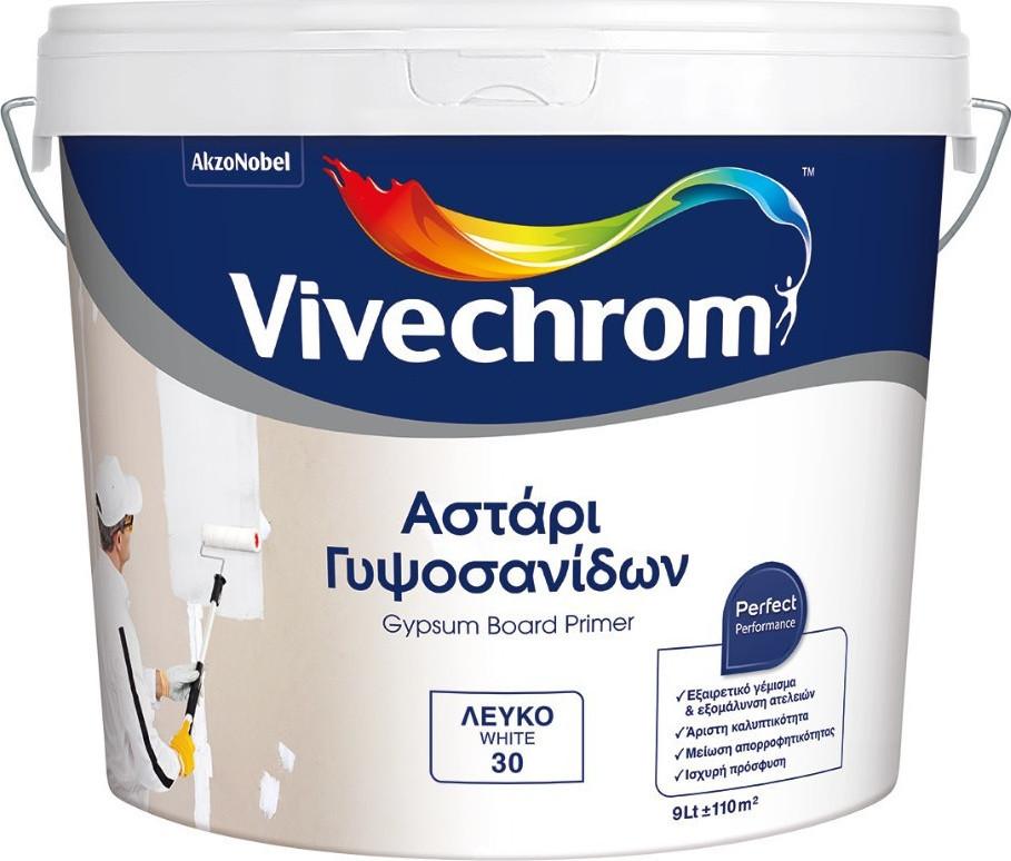 Vivechrom Αστάρι Γυψοσανίδων Eco Λευκό